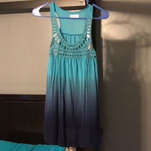 Ombré sleeveless blouse